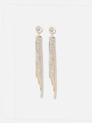 Gold Plated Designer Stone Party Drop Earring