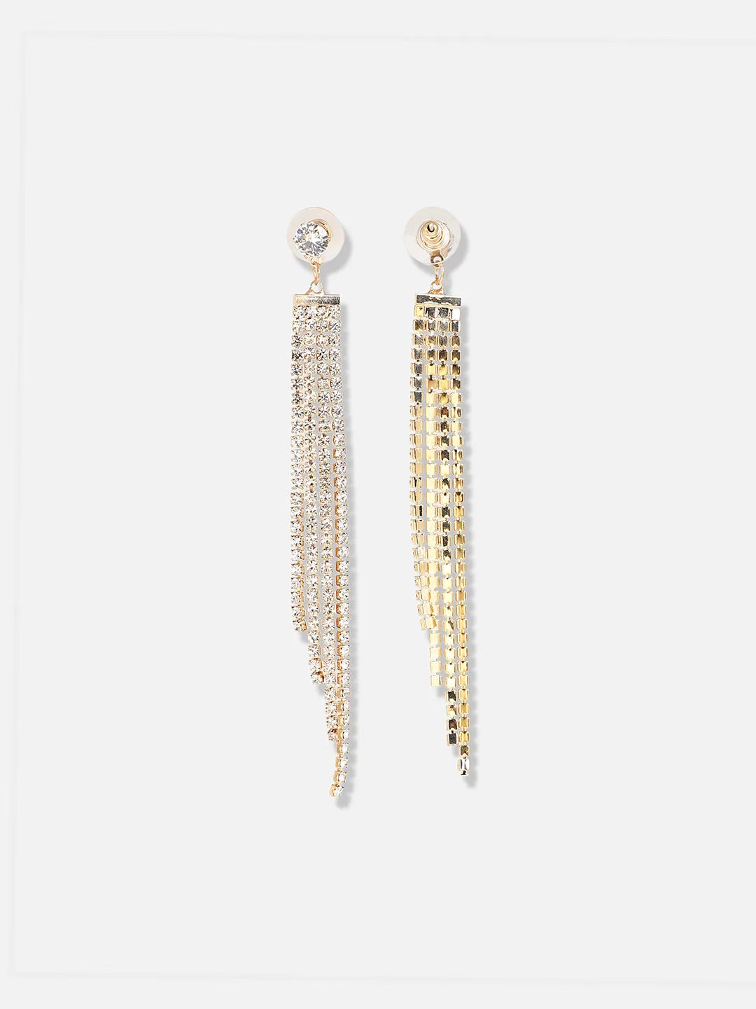 Gold Plated Designer Stone Party Drop Earring