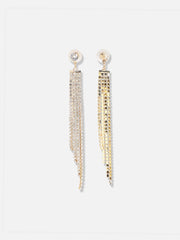 Gold Plated Designer Stone Party Drop Earring