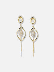 Silver Plated Designer Stone Party Drop Earring