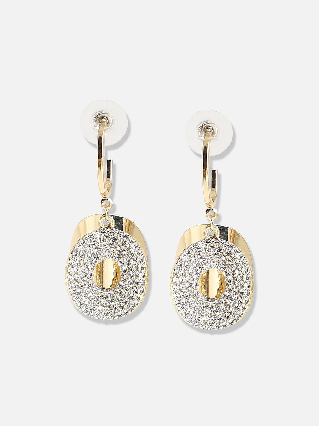 Gold Plated Designer Stone Party Drop Earring