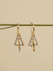 Gold Plated Designer Stone Casual Drop Earring