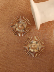 Gold Plated Designer Stone Party Drop Earring