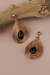 Gold Plated Designer Stone Party Drop Earring