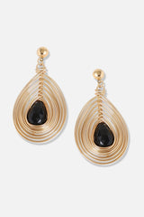 Gold Plated Designer Stone Party Drop Earring