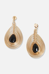 Gold Plated Designer Stone Party Drop Earring