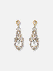 Silver Plated Designer Stone Party Drop Earring