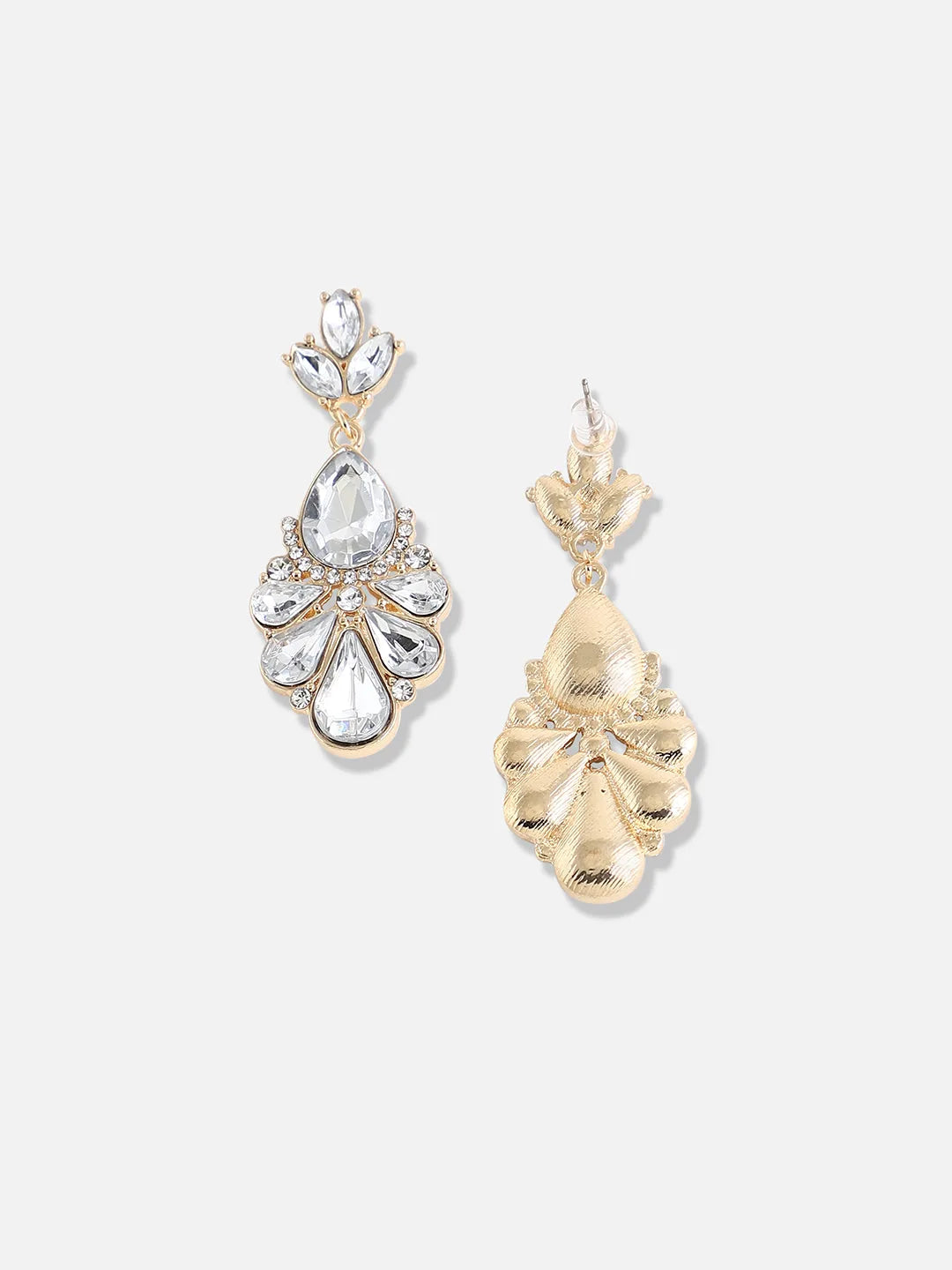 Gold Plated Designer Stone Party Drop Earring