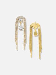 Gold Plated Designer Stone Party Drop Earring For Women