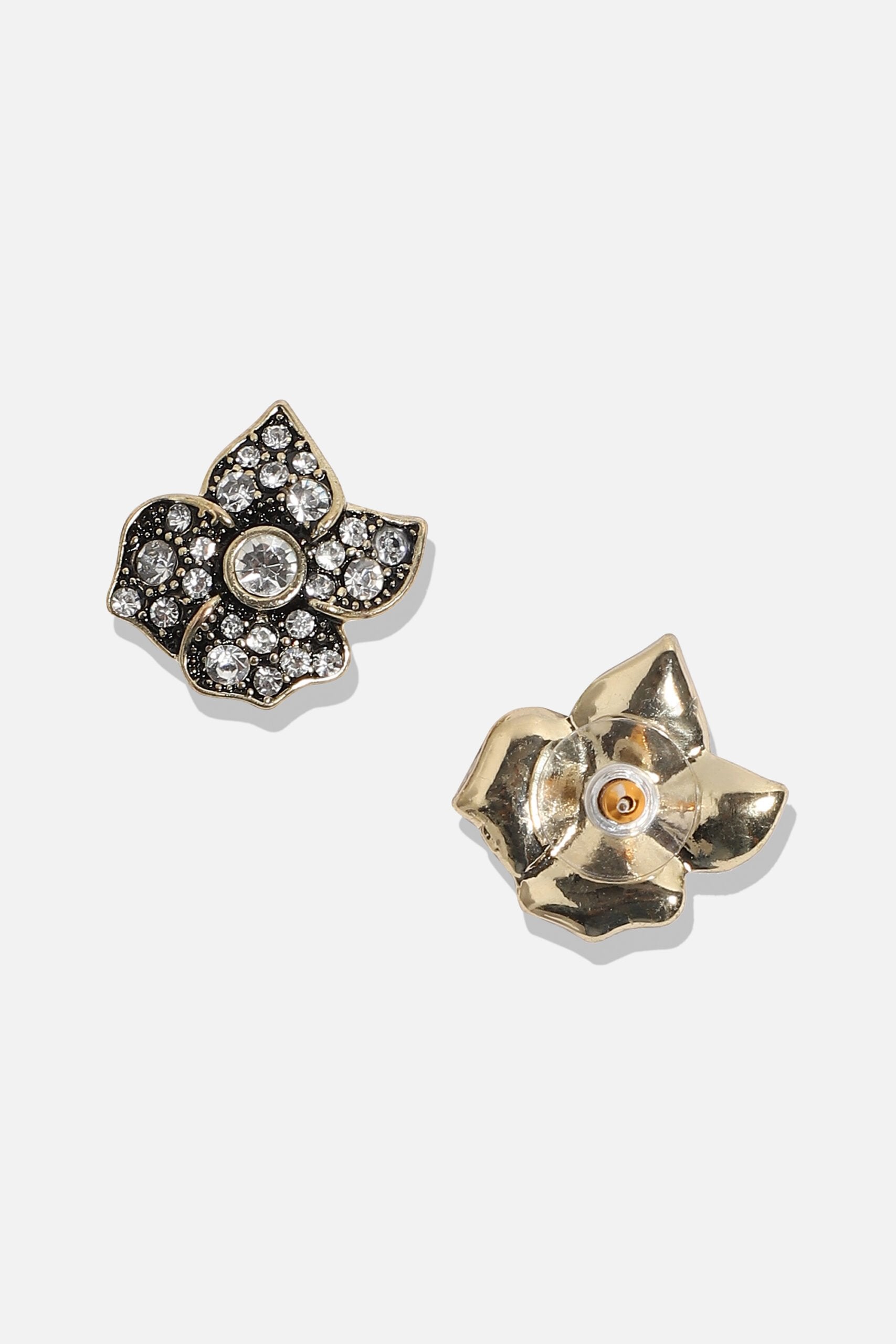 Gold Plated Designer Stone Party Stud