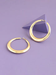 Gold Plated Party Designer Hoop Earring