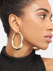 Gold Plated Party Designer Hoop Earring