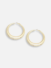 Gold Plated Party Designer Hoop Earring