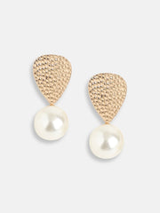 Gold Plated Party Designer Stone Drop Earring