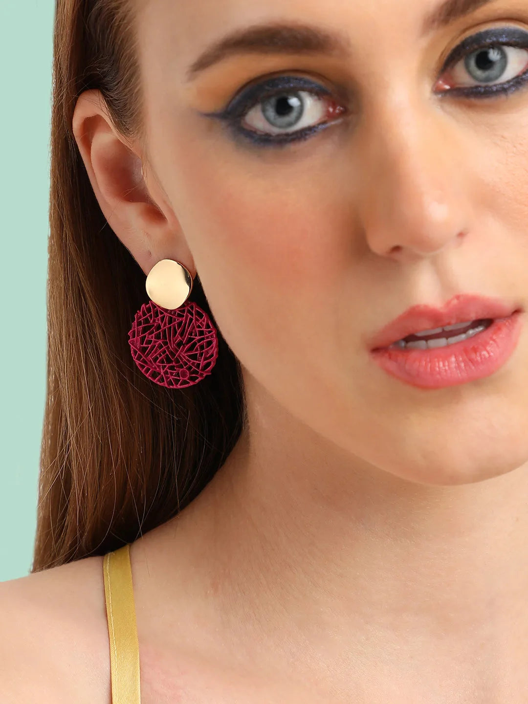 Gold Plated Party Designer Drop Earring