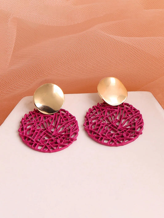 Gold Plated Party Designer Drop Earring