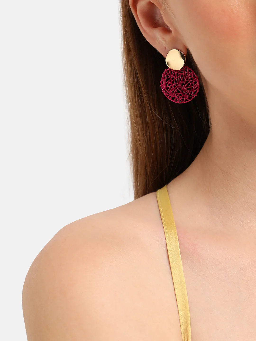 Gold Plated Party Designer Drop Earring