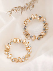 Gold Plated Party Designer Stone Stud