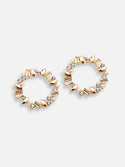 Gold Plated Party Designer Stone Stud