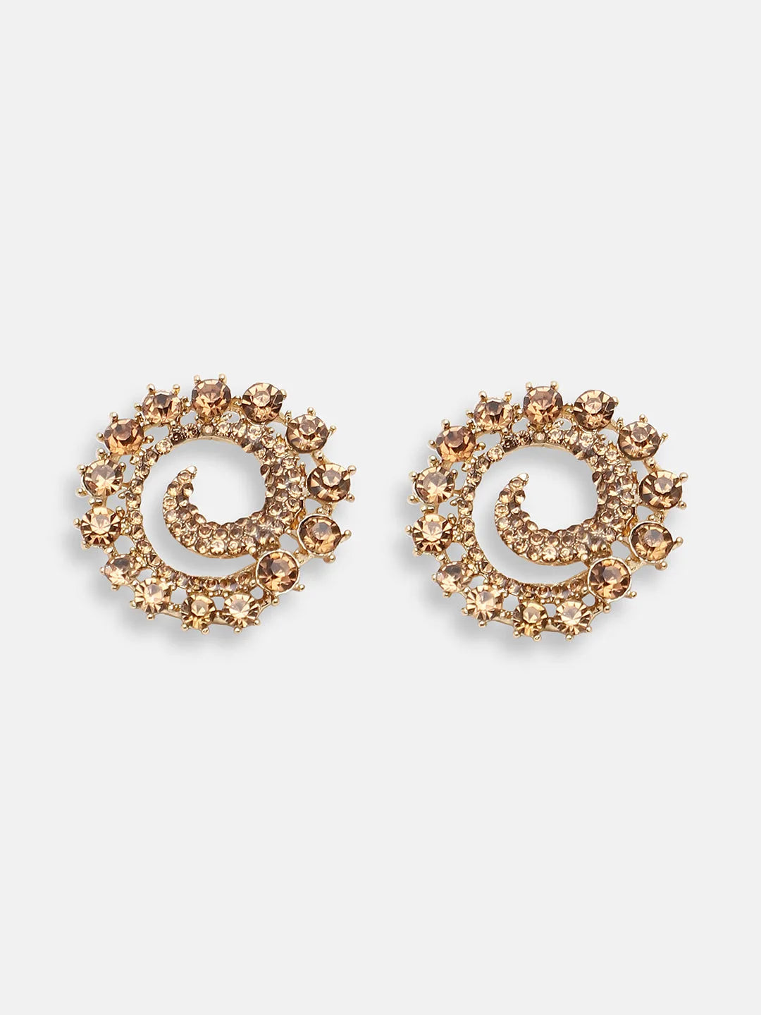 Gold Plated Party Designer Stone Stud