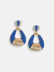 Gold Plated Party Designer Stone Drop Earring