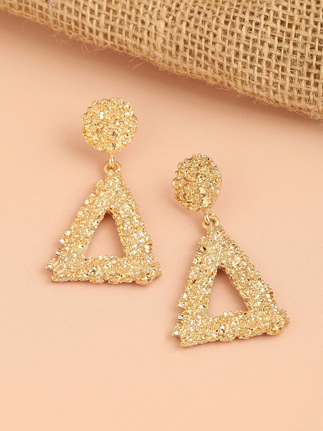 Gold Plated Party Designer Drop Earring