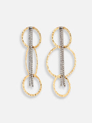 Gold Plated Party Designer Stone Drop Earring