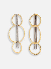 Gold Plated Party Designer Stone Drop Earring