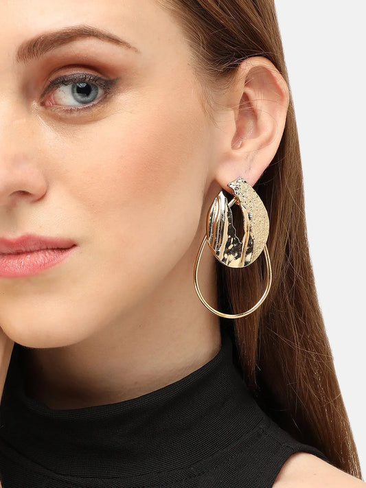 Gold Plated Party Designer Drop Earring