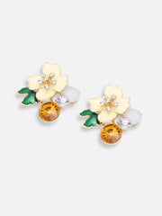 Gold Plated Party Designer Stone Stud