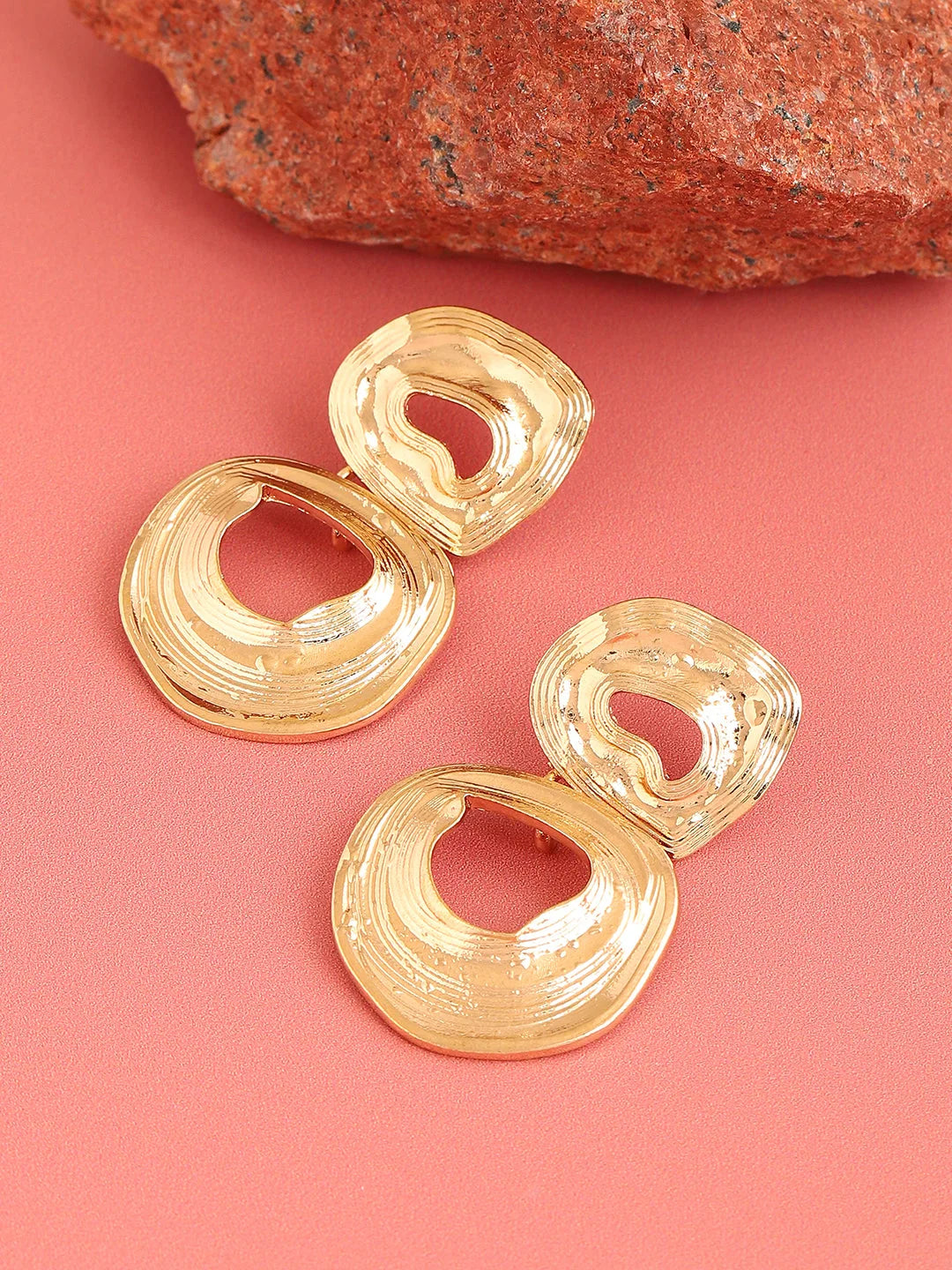 Gold Plated Party Designer Drop Earring