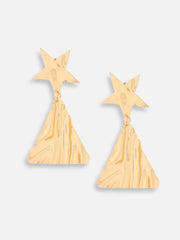 Gold Plated Party Designer Drop Earring