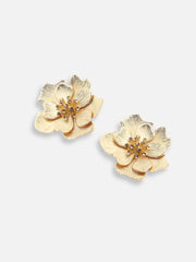 Gold Plated Party Designer Stone Stud