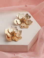 Gold Plated Party Designer Stone Stud