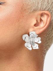 Silver Plated Party Designer Stone Stud