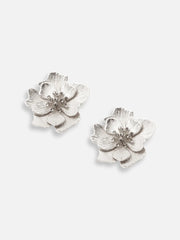 Silver Plated Party Designer Stone Stud