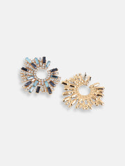 Gold Plated Party Designer Stone Stud