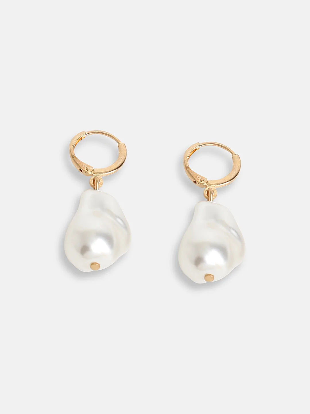 Gold Plated Party Pearls Drop Earring