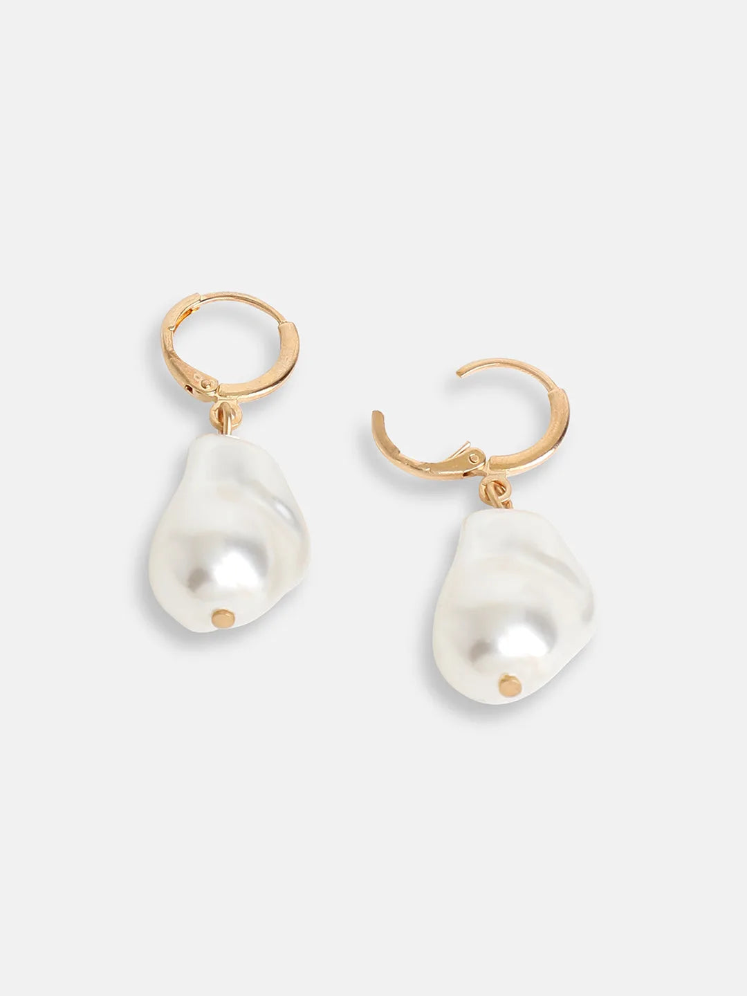 Gold Plated Party Pearls Drop Earring