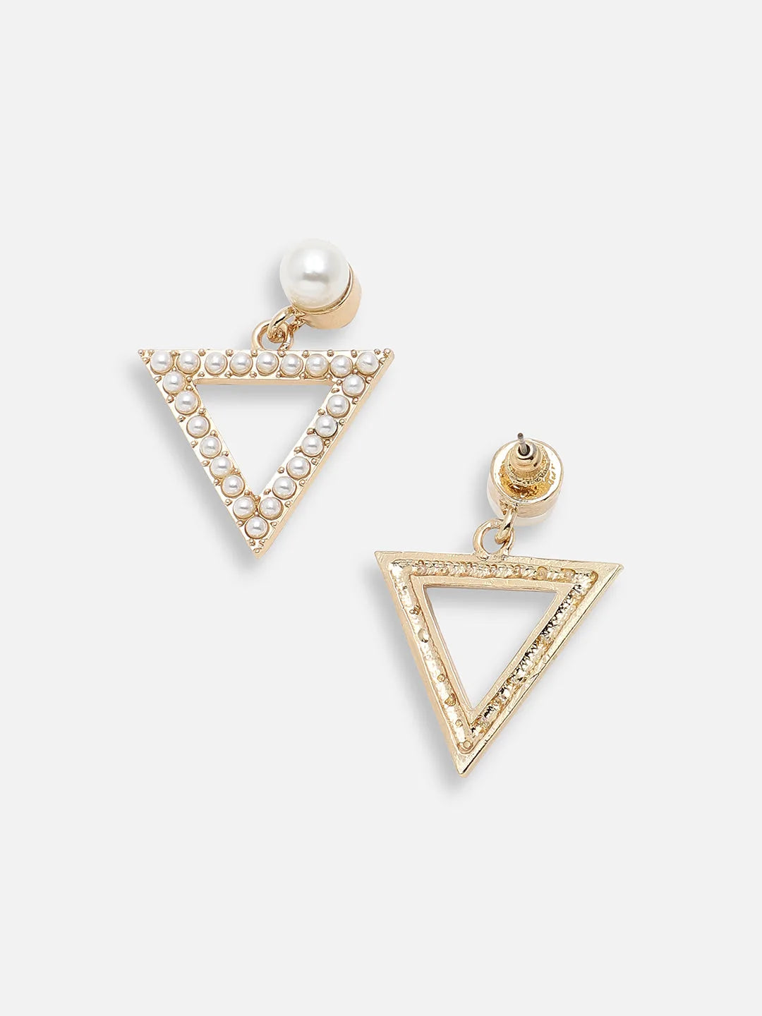 Gold Plated Party Designer Stone Drop Earring