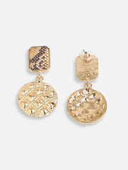 Gold Plated Party Designer Stone Drop Earring