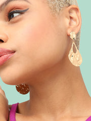 Gold Plated Party Designer Drop Earring