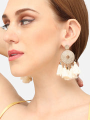 Gold Plated Party Designer Drop Earring