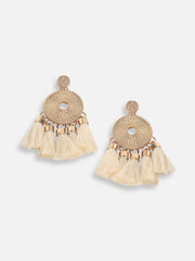 Gold Plated Party Designer Drop Earring