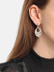 Gold Plated Party Designer Stone Drop Earring