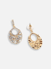 Gold Plated Party Designer Stone Drop Earring