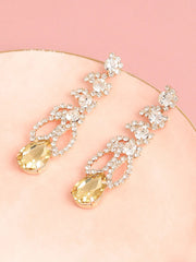 Gold Plated Designer Stone Party Drop Earring