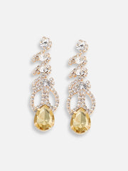 Gold Plated Designer Stone Party Drop Earring