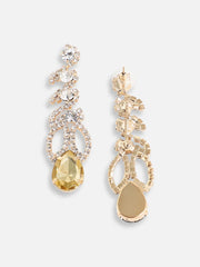 Gold Plated Designer Stone Party Drop Earring