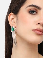 Gold Plated Designer Stone Party Drop Earring